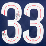 Warren Zaire-Emery Signed PSG Home Soccer Jersey #33 with Beckett Witness