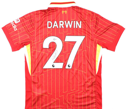 Darwin Nunez Signed Liverpool FC Home Soccer Red Jersey #27 - Beckett Hologram