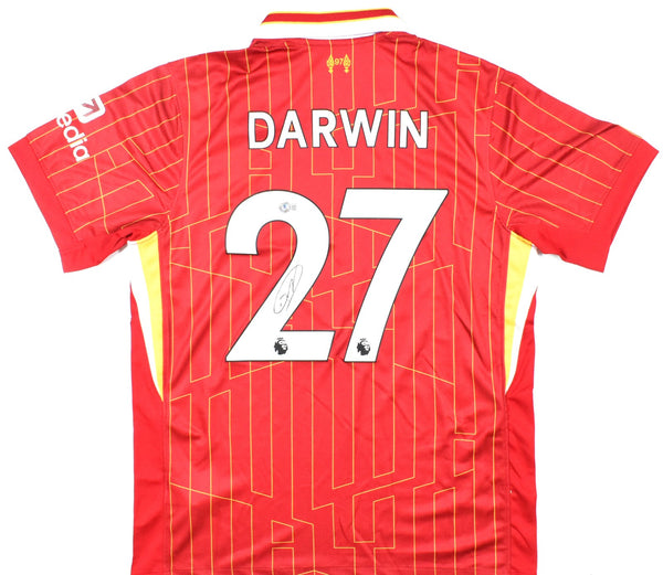 Darwin Nunez Signed Liverpool FC Home Soccer Red Jersey #27 - Beckett Hologram