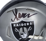 MARCUS ALLEN Autographed Los Angeles Raiders Flash Mini Speed Helmet FANATICS
