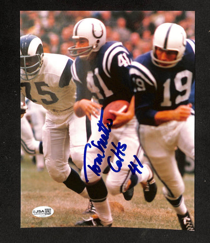 Tom Matte Signed/Autographed 8x10 Photo Colts JSA 214290
