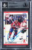 Canadiens Guy Carbonneau Authentic Signed 1990 Score #91 Card BAS Slabbed