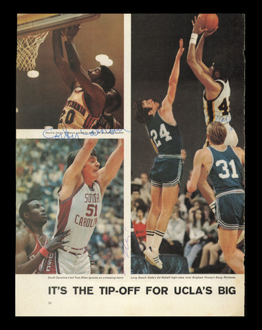 Ed Ratleff, Corky Calhoun & Tom Riker Autographed 8x11 Magazine Photo 238070