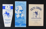 Don Shula HOF Signed/Inscr 1969 Colts Banquet Program w/ 4 Other Programs 189972