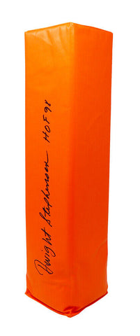 Dwight Stephenson DOLPHINS Signed Orange Endzone Football Pylon w/HOF'98 - SS