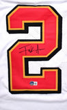 Frank Gore Autographed White Pro Style Jersey-Beckett W Hologram *Black