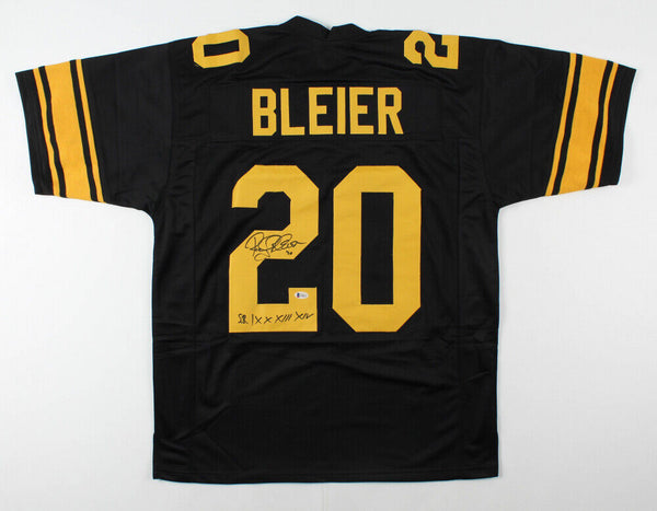 Rocky Bleier Signed Pittsburgh Steelers Jersey "SB IX X XIII XIV" (Beckett COA)