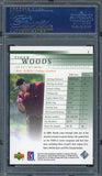 Tiger Woods 2001 Upper Deck Golf Rookie Card RC #1 Graded PSA 8