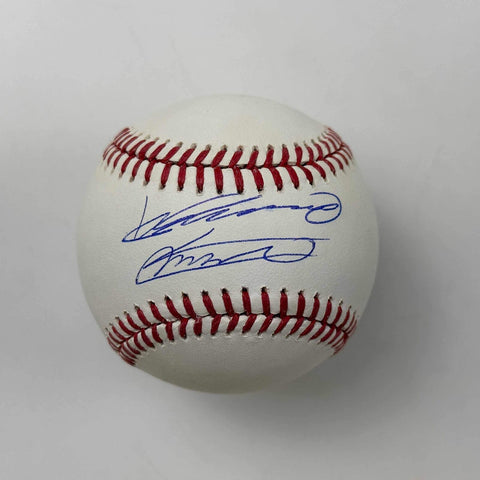Autographed/Signed Vladimir Vlad Guerrero Jr Sr Rawlings Baseball Beckett COA