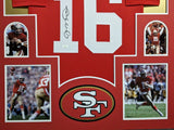 FRAMED SAN FRANCISCO 49ERS JOE MONTANA AUTOGRAPHED SIGNED JERSEY JSA COA