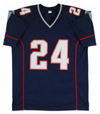 Ty Law Signed New England Patriot Jersey (Beckett) 3xSuper Bowl Champ / Def Back