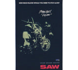 Tobin Bell Signed Saw Movie Unframed 12x18 Reverse Bear Trap Canvas - Jigsaw Ins