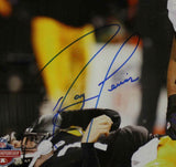 Ray Lewis Autographed/Signed Baltimore Ravens Framed 16x20 Photo BAS 29380