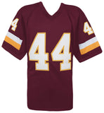 John Riggins (REDSKINS) Signed Maroon Custom Football Jersey - (SCHWARTZ COA)