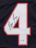 Antonio Gibson Signed New England Patriots Jersey (Beckett) 2020 3rd Rnd Pck /RB