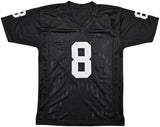 OAKLAND RAIDERS RAY GUY AUTOGRAPHED BLACK JERSEY "HOF '14" BECKETT BAS QR 212446