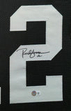 FRAMED OAKLAND RAIDERS RICH GANNON AUTOGRAPHED SIGNED JERSEY BECKETT HOLOGRAM