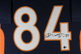 SHANNON SHARPE (Broncos blue TOWER) Signed Autograph Framed Jersey Beckett