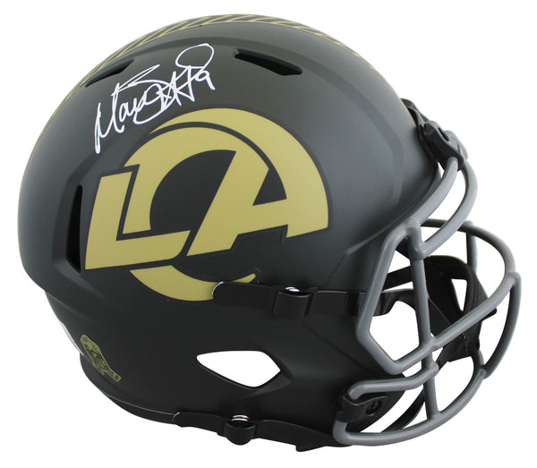 Rams Matthew Stafford Signed STS IV Full Size Speed Rep Helmet BAS Witnessed