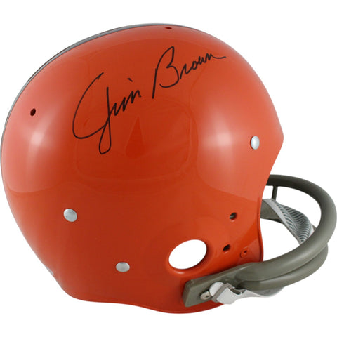 Jim Brown Autographed/Signed Cleveland Browns TK Helmet Beckett 50158