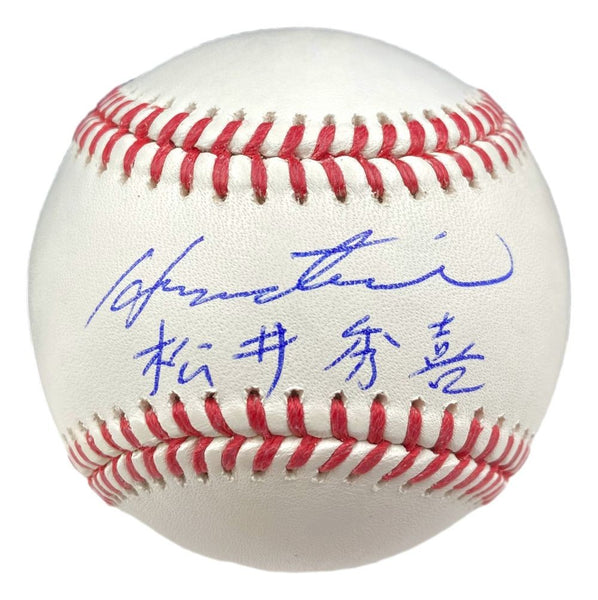 Hideki Matsui Yankees Signed In English & Kenji Official MLB Baseball JSA