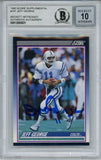 Jeff George Signed 1990 Score Supplemental #78T Rookie Card BAS 10 Slab 35041