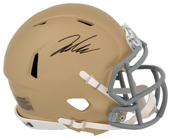 Jaden Greathouse Signed Notre Dame Riddell Speed Mini Helmet - (SCHWARTZ COA)