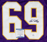Jared Allen Signed Minnesota Vikings Home Jersey (Beckett) 5xPro Bowl Defnse End