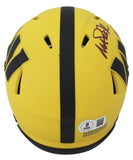 Commanders Magic Johnson Authentic Signed Rave Speed Mini Helmet BAS Witnessed