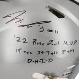 Signed Jaxon Smith-Njigba Ohio State Helmet
