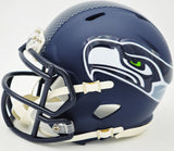 BYRON MURPHY II AUTOGRAPHED SEAHAWKS BLUE SPEED MINI HELMET MCS HOLO 235602