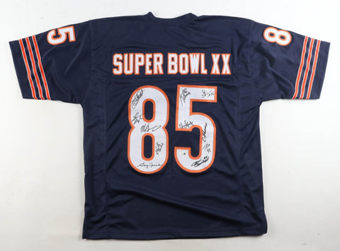 1985 Super Bowl XX Signed Chicago Bears #85 Jersey (JSA) Signed by 11 / See List