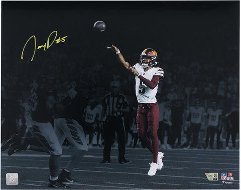 Jayden Daniels Autographed Commanders Spotlight 16" x 20" Photograph Fanatics