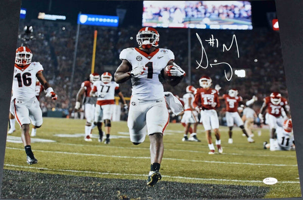 SONY MICHEL SIGNED AUTOGRAPHED GEORGIA BULLDOGS 16x20 PHOTO JSA