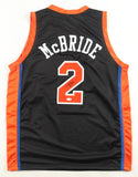 Miles Deuce McBride Signed New York Knicks Black Jersey (JSA) 2021 NBA Draft Pck