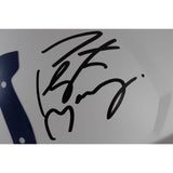 Peyton Manning Signed Indianapolis Colts Authentic Flt Wht Helmet Fanatics 49582