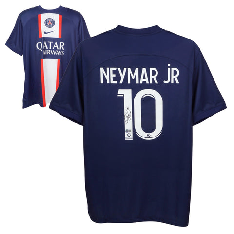 Neymar Jr Signed PSG Home Soccer Jersey #10 with Beckett COA
