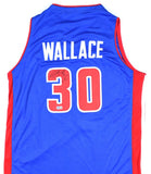 Rasheed Wallace Autographed Blue Pro Style Jersey - Beckett W Hologram *Black