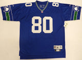 Seattle Seahawks Steve Largent Autographed Blue Reebok Jersey MCS Holo #88497
