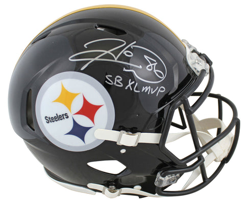 Steelers Hines Ward SB XL MVP Signed F/S Speed Proline Helmet w/ Silver Sig BAS