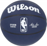 Anthony Black Magic Signed Wilson 2023-24 City Edition Collector's Basketball