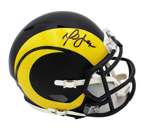 Marshall Faulk Signed Los Angeles Rams Speed Rivalries NFL Mini Helmet