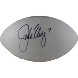 John Elway Autographed/Signed NFL Logo Football Beckett Authentication 50043