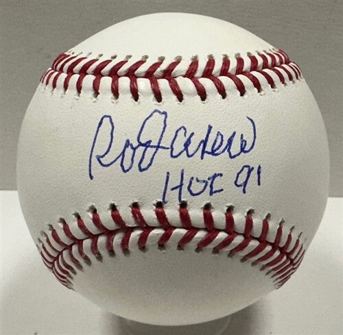 Twins/Angels ROD CAREW Signed Official MLB Baseball AUTO w/ "HOF 91"- JSA