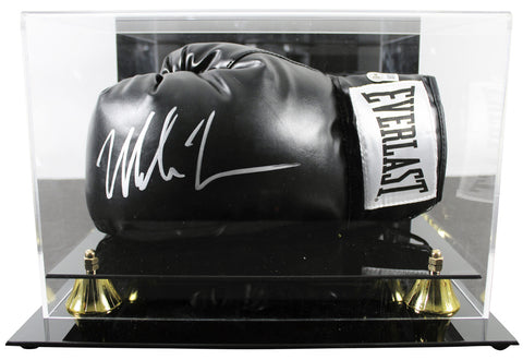 Mike Tyson Authentic Signed Black Left Hand Everlast Glove W/ Display Case BAS