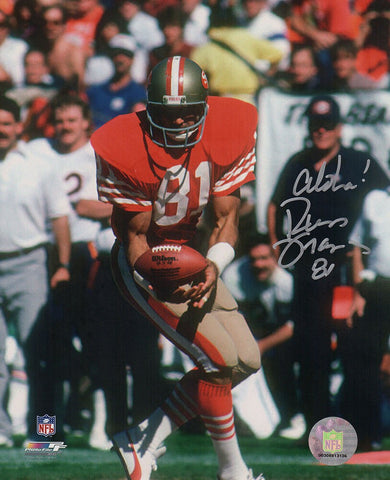 Russ Francis Signed 49ers Action 8x10 Photo w/Aloha - (SCHWARTZ COA)