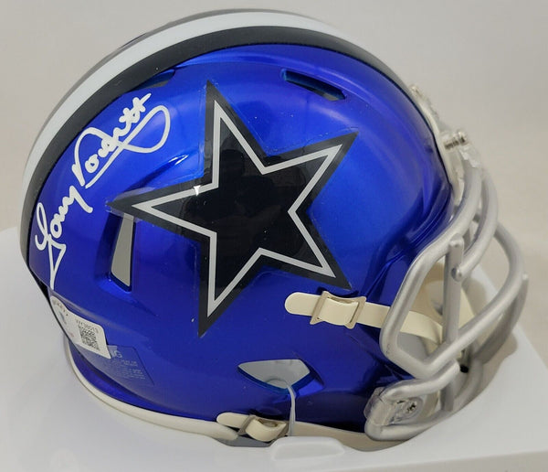 TONY DORSETT SIGNED DALLAS COWBOYS FLASH SPEED MINI HELMET BECKETT