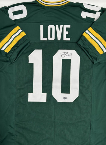 Packers Quarterback JORDAN LOVE Signed Custom Replica Green Jersey AUTO - BAS