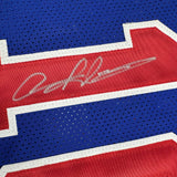 Autographed/Signed Dennis Rodman Detroit Blue Jersey Beckett BAS COA