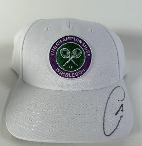 Carlos Alcaraz Autographed Officially Licensed Wimbledon Cap-Brand New - JSA COA